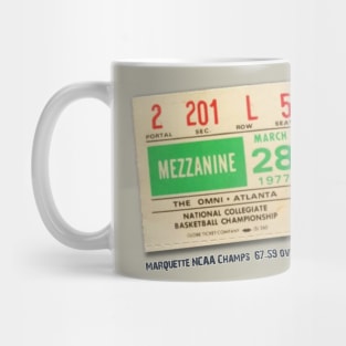 1977 Marquette Ticket Stub Mug